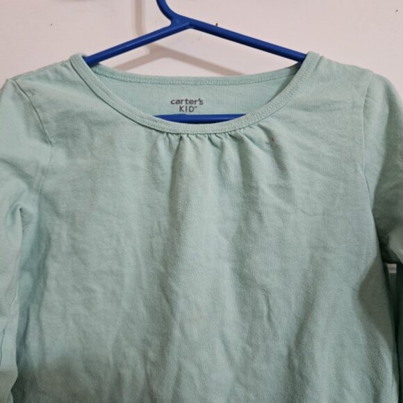 Lot of Long Sleeved Tops Green CARTER’S and Pink SO Girls Size 7 - Picture 5 of 5